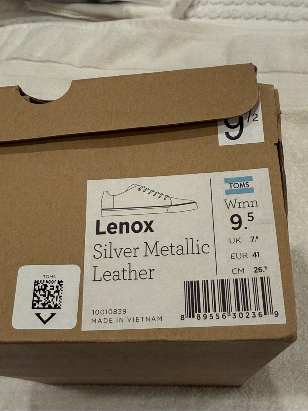 TOMS Lenox Silver Metallic Women’s Sneakers